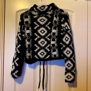 Size small Western print turtleneck